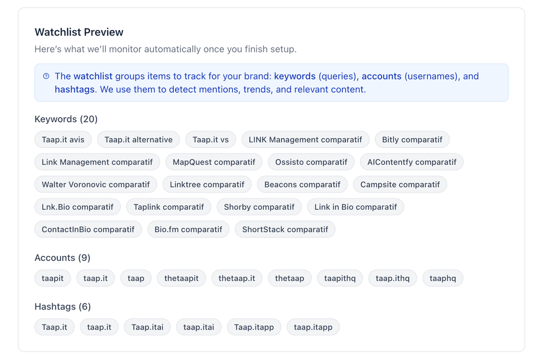 Brand hashtags and @handles